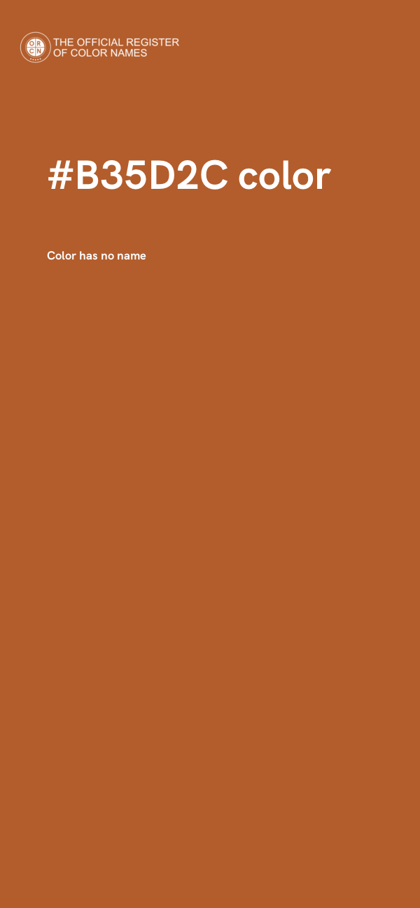 #B35D2C color image