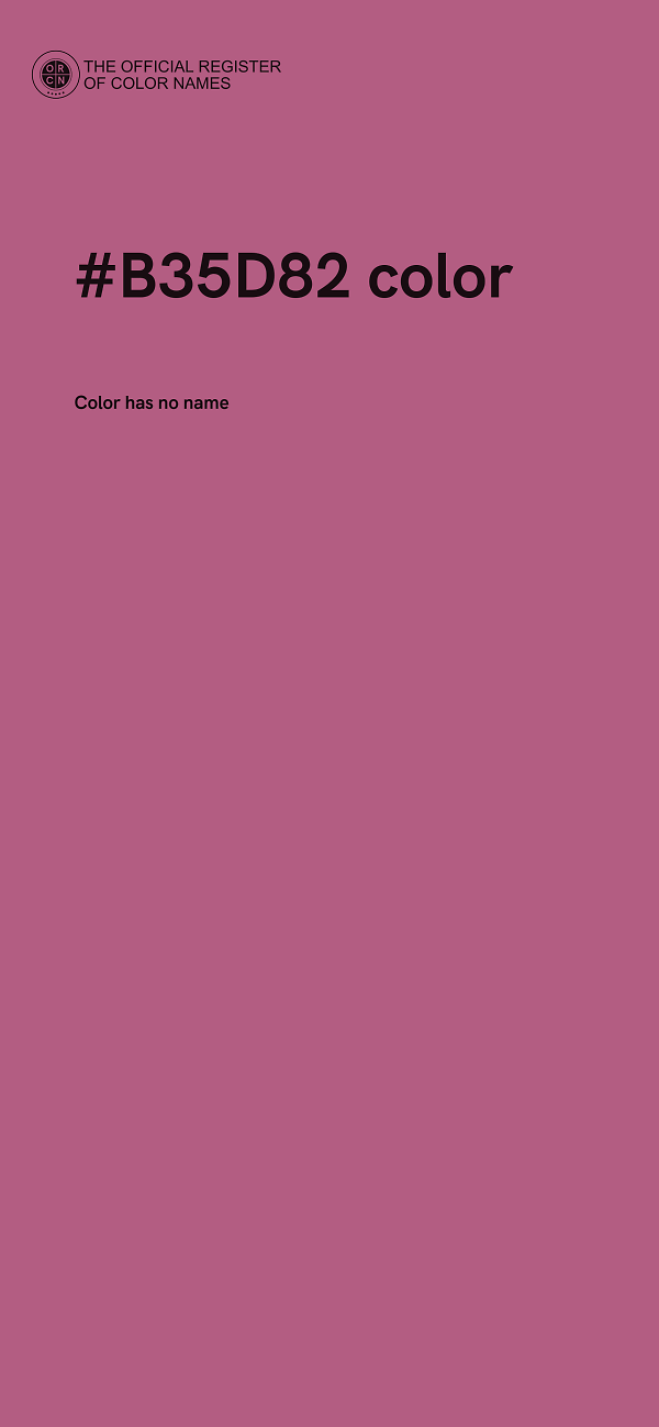 #B35D82 color image