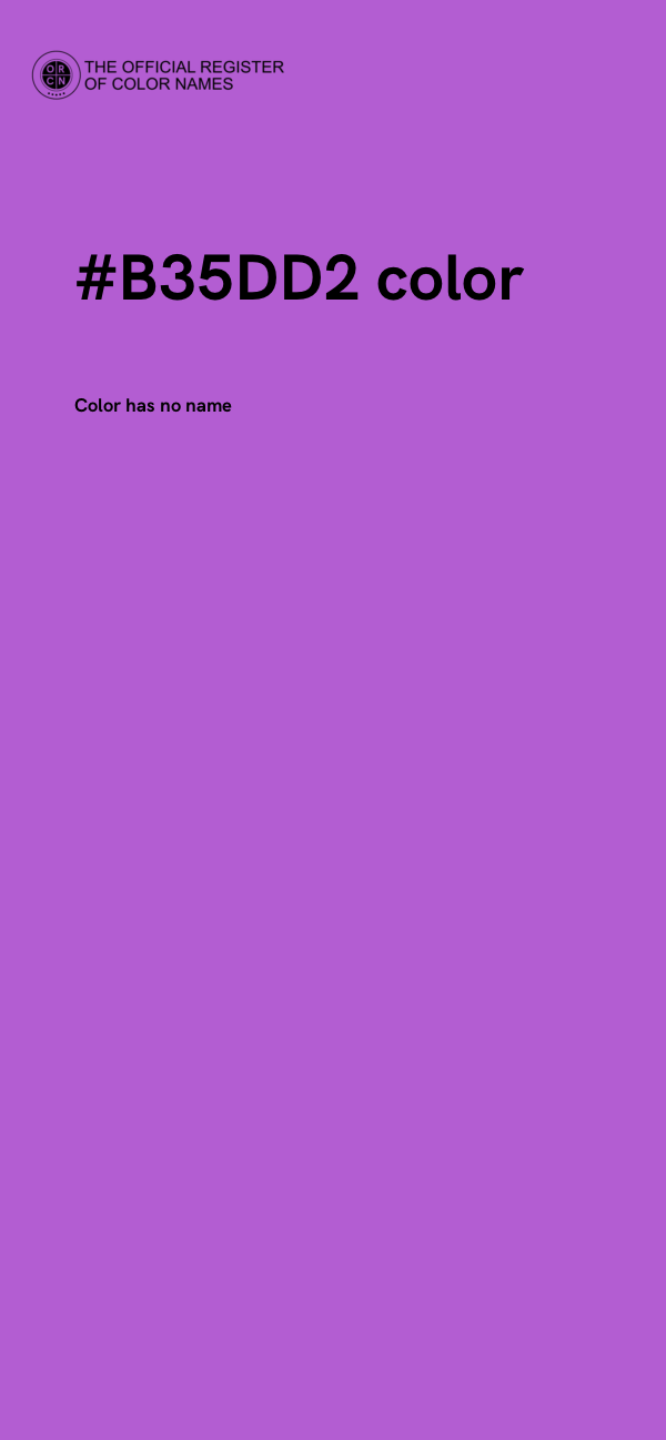 #B35DD2 color image