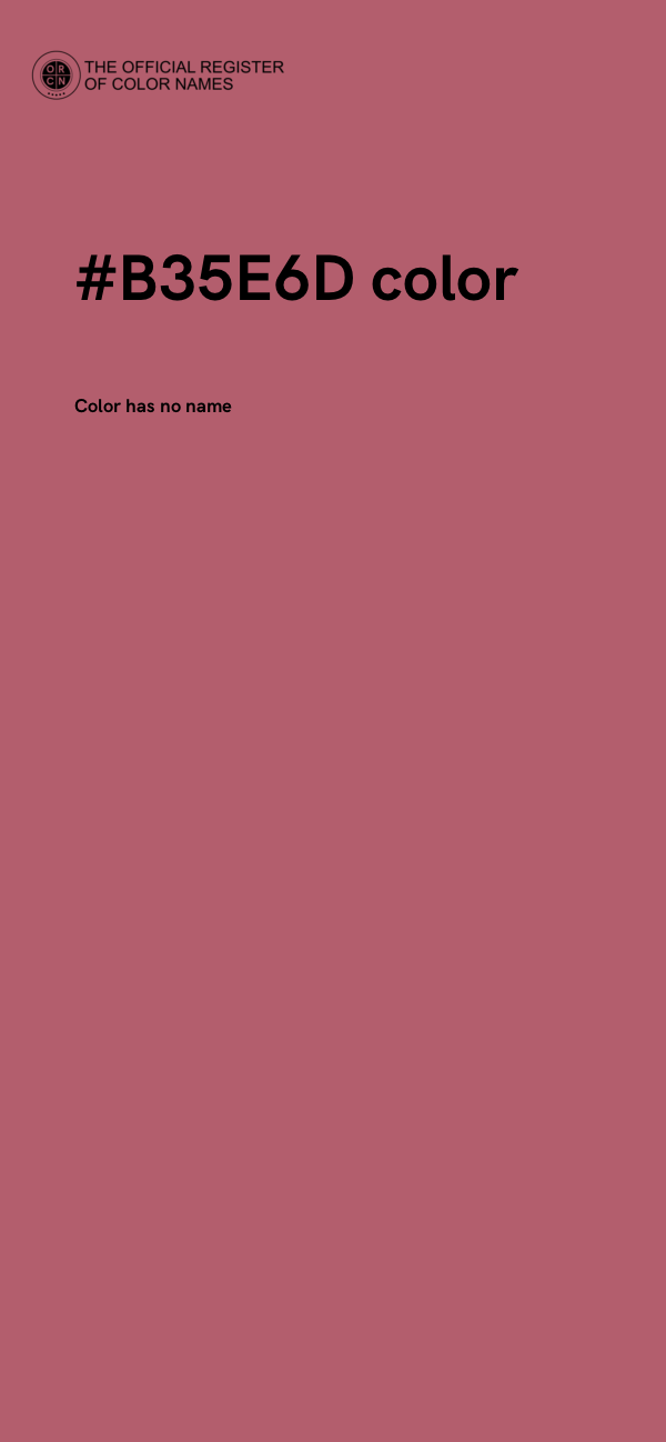 #B35E6D color image
