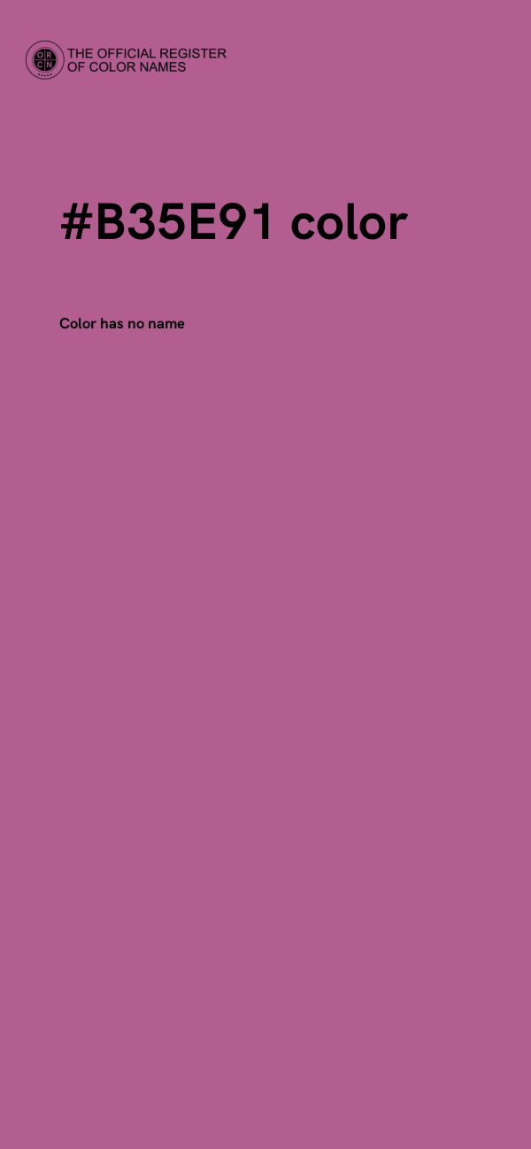 #B35E91 color image