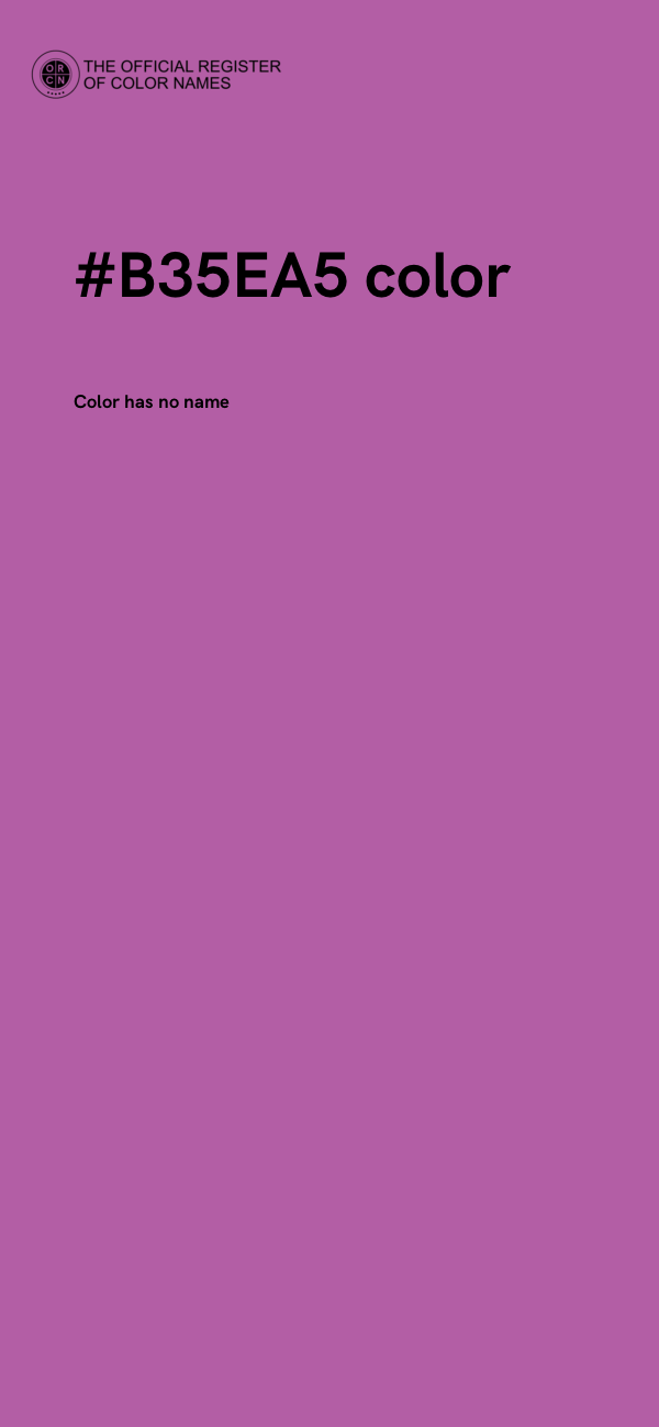 #B35EA5 color image
