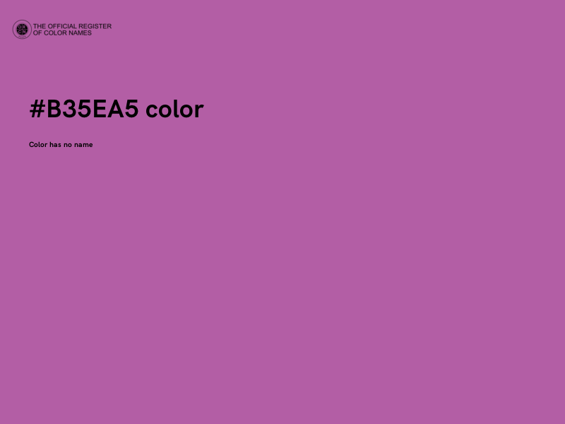 #B35EA5 color image