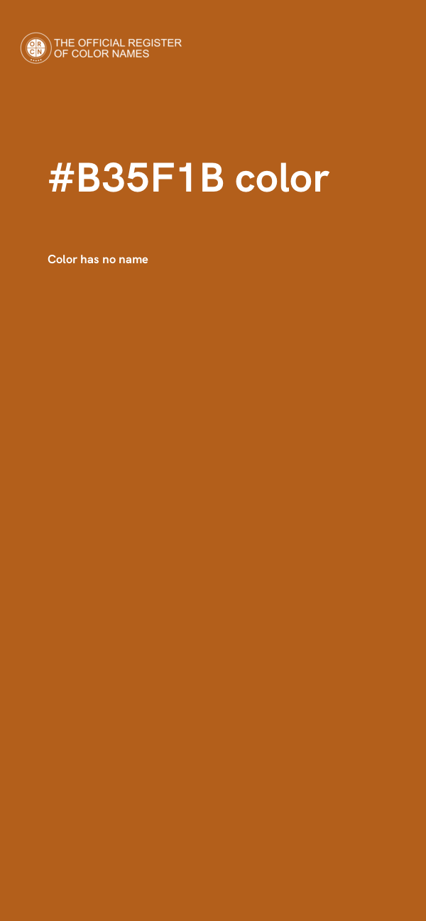 #B35F1B color image