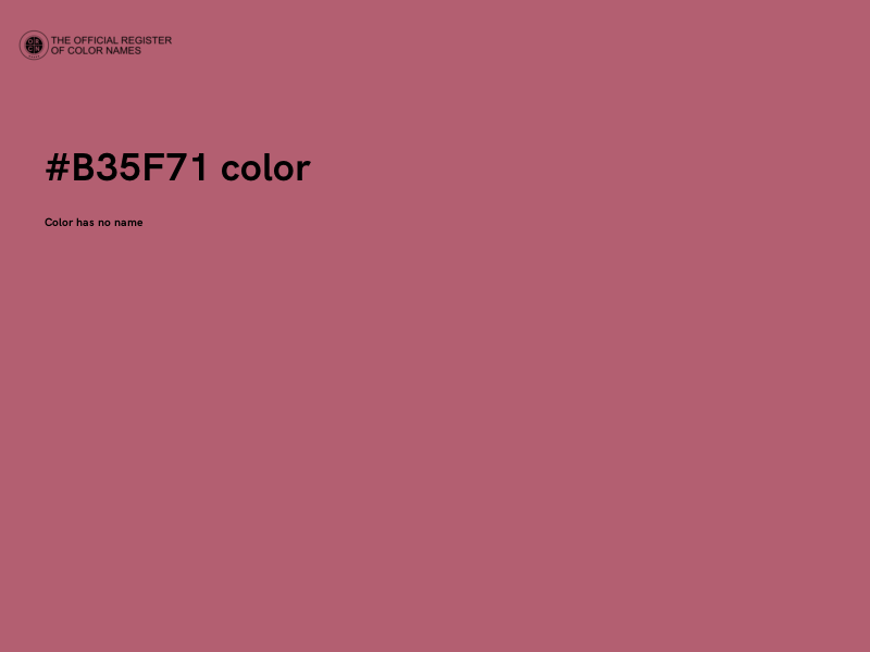 #B35F71 color image
