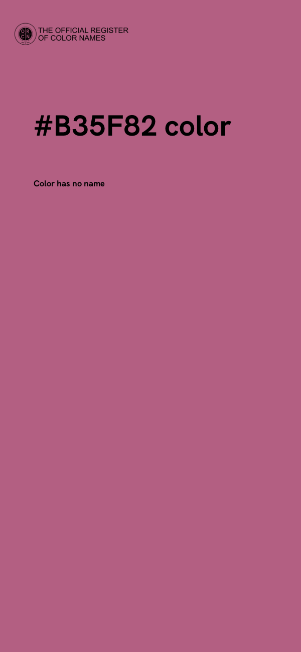 #B35F82 color image