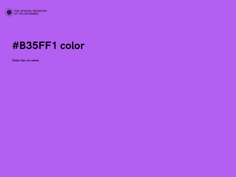#B35FF1 color image