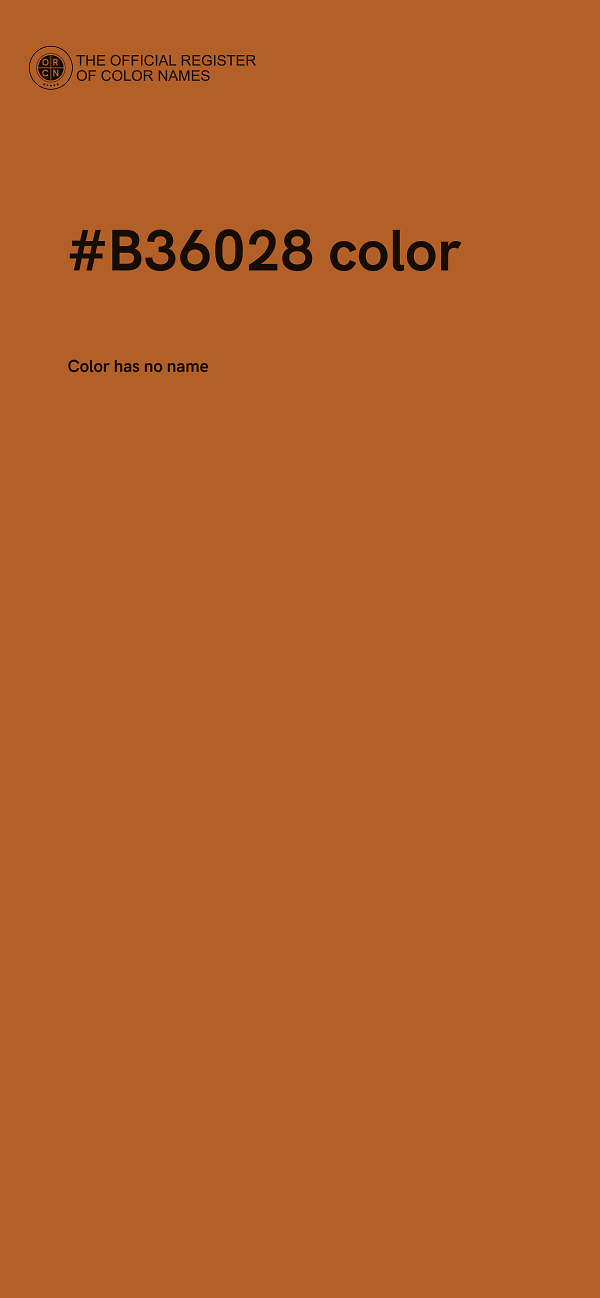 #B36028 color image