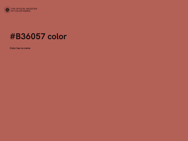 #B36057 color image