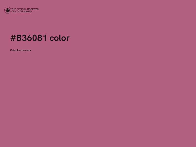 #B36081 color image