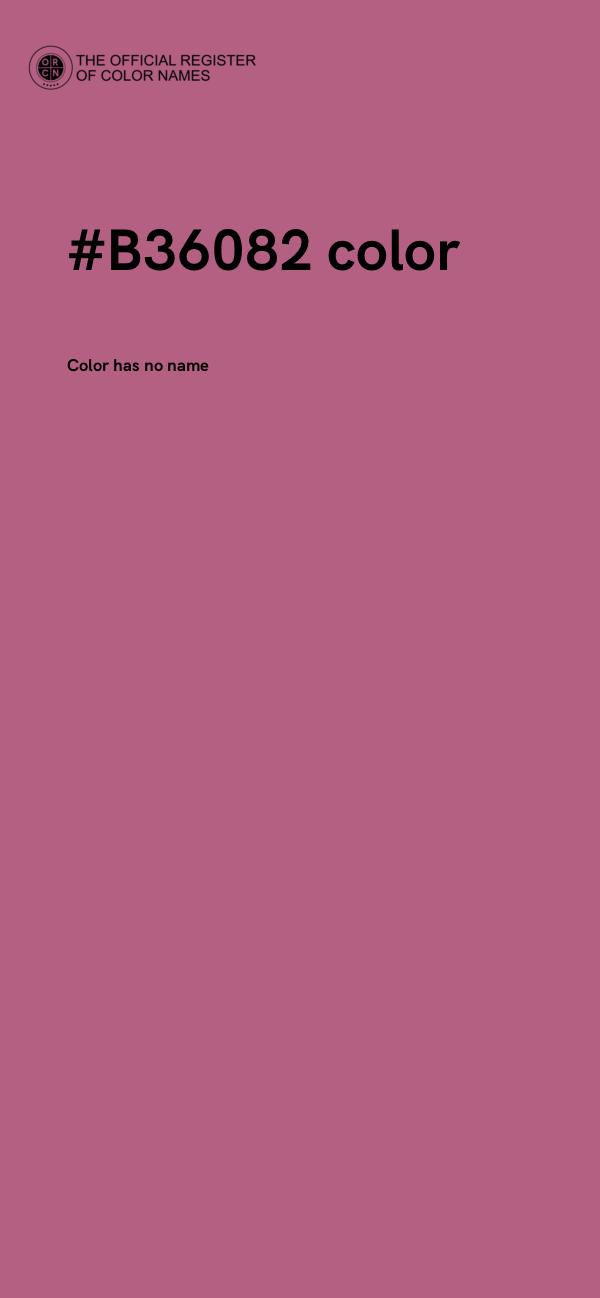 #B36082 color image