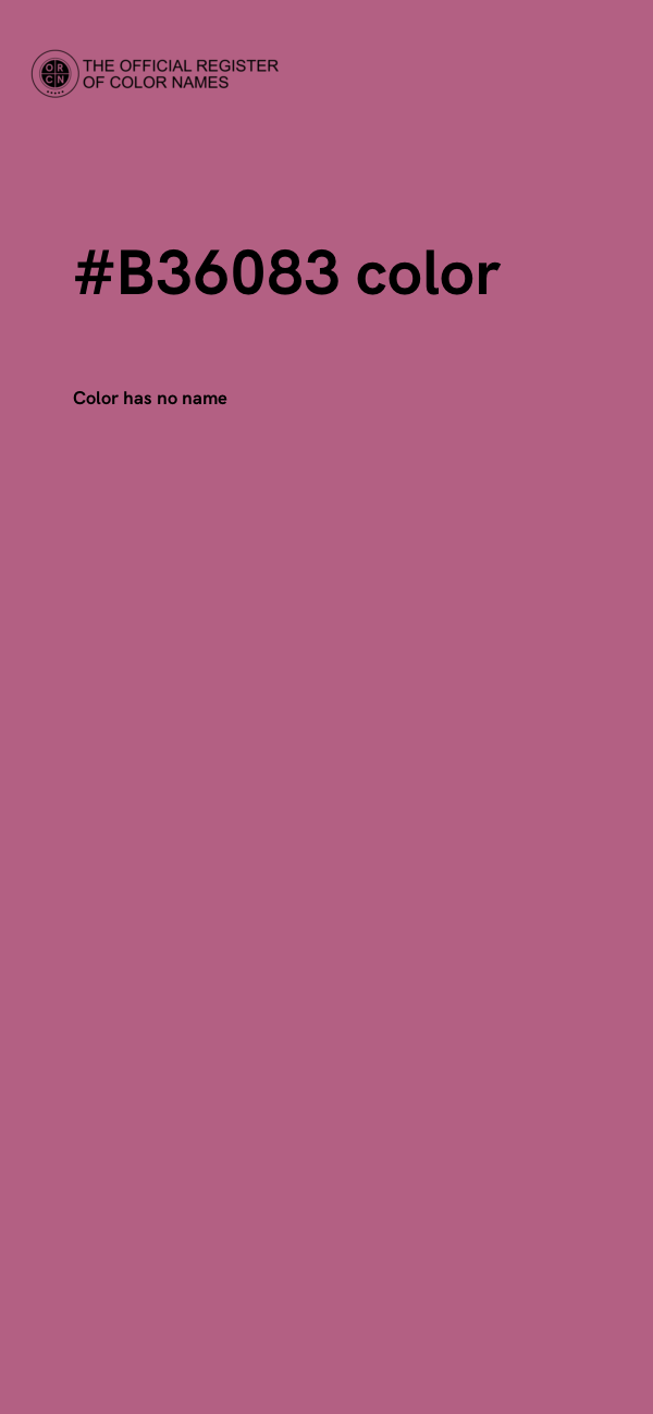 #B36083 color image
