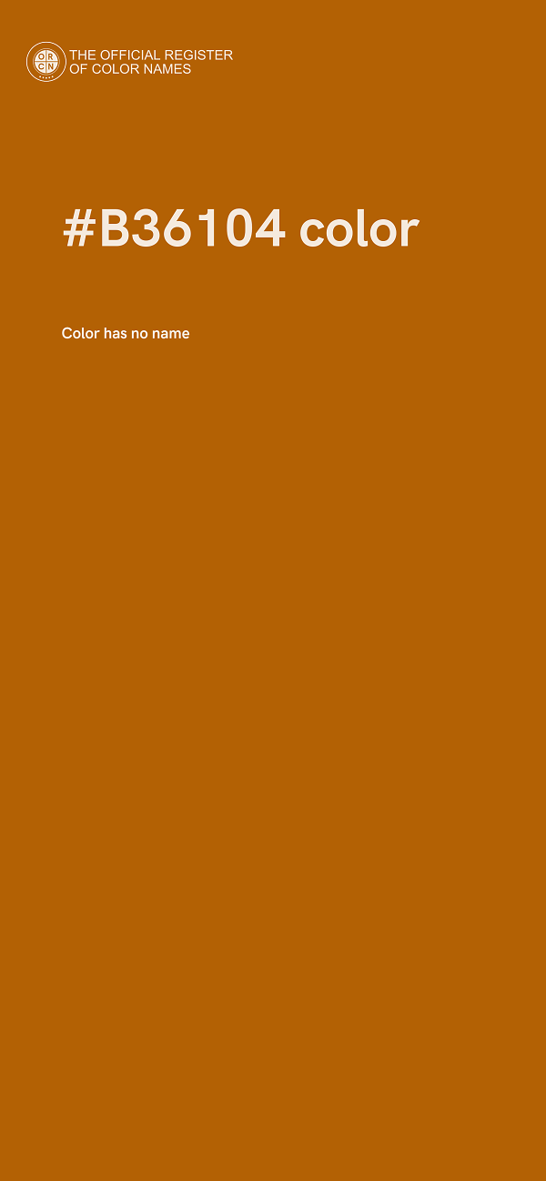 #B36104 color image