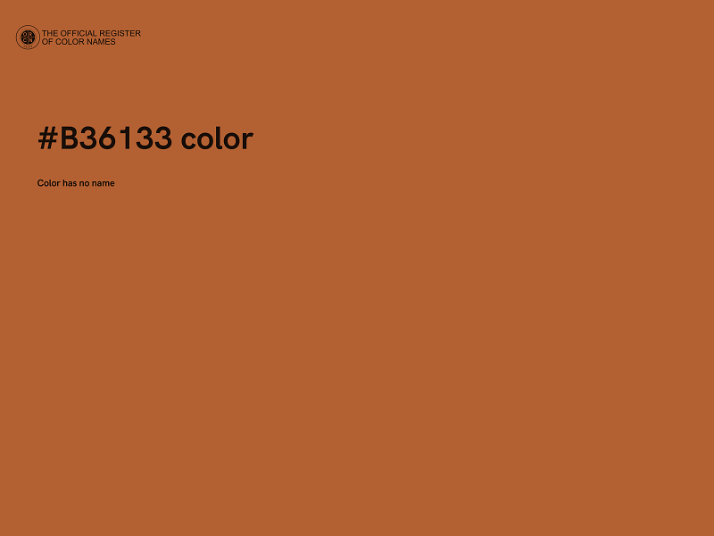 #B36133 color image