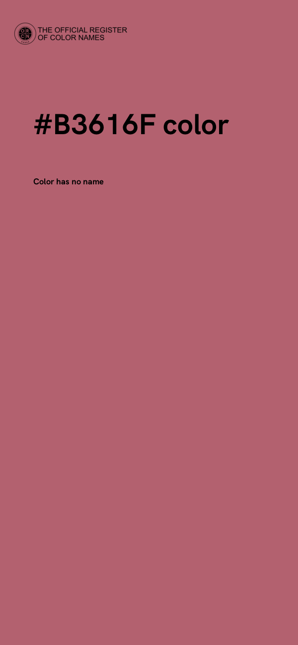 #B3616F color image
