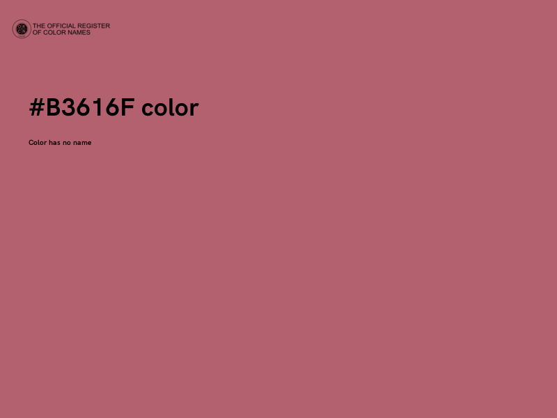 #B3616F color image
