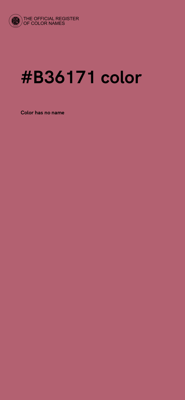 #B36171 color image