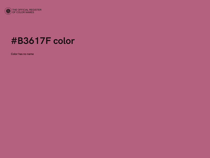 #B3617F color image