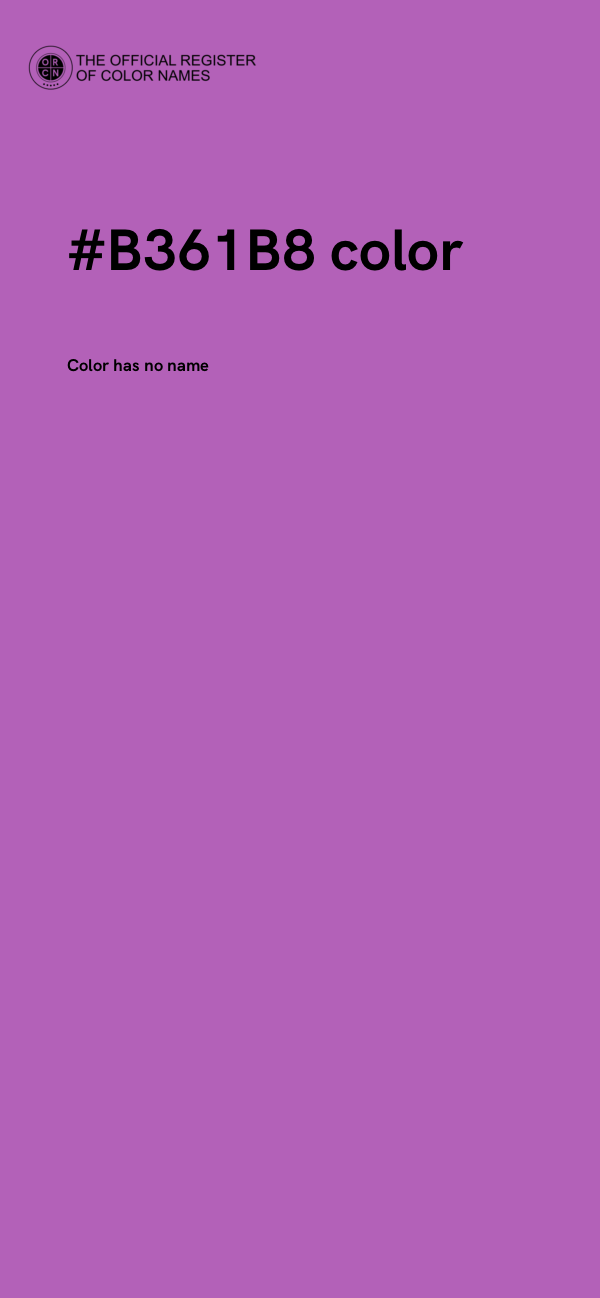 #B361B8 color image