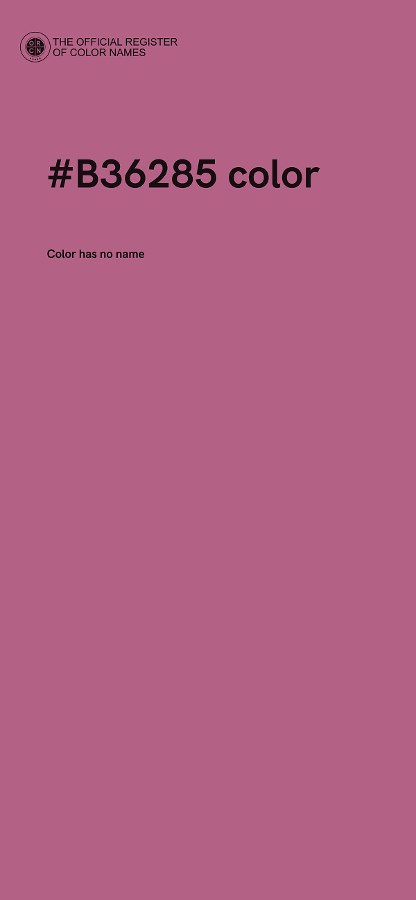 #B36285 color image
