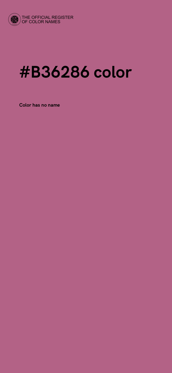 #B36286 color image