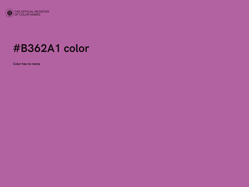 #B362A1 color image