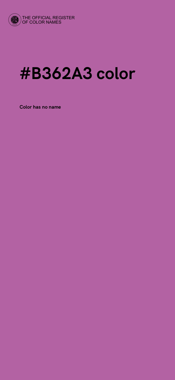 #B362A3 color image