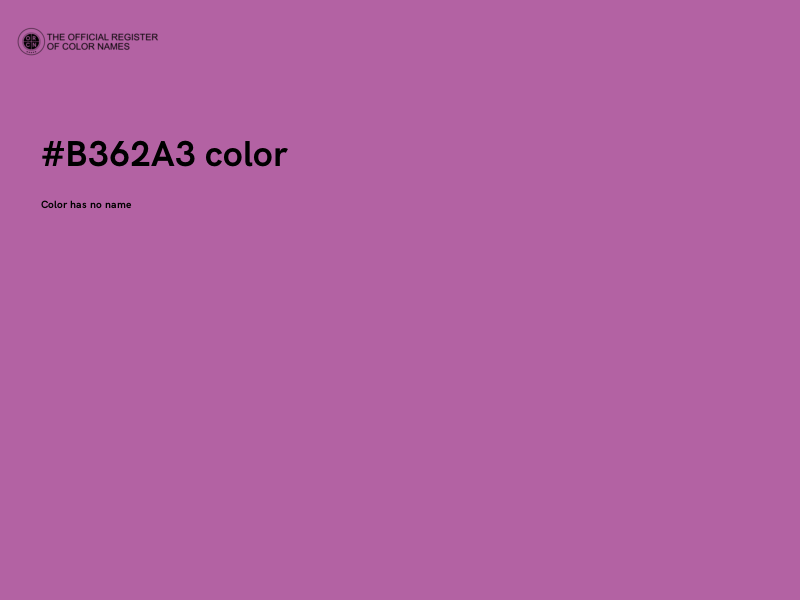 #B362A3 color image