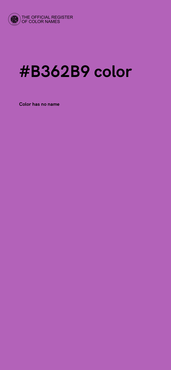 #B362B9 color image