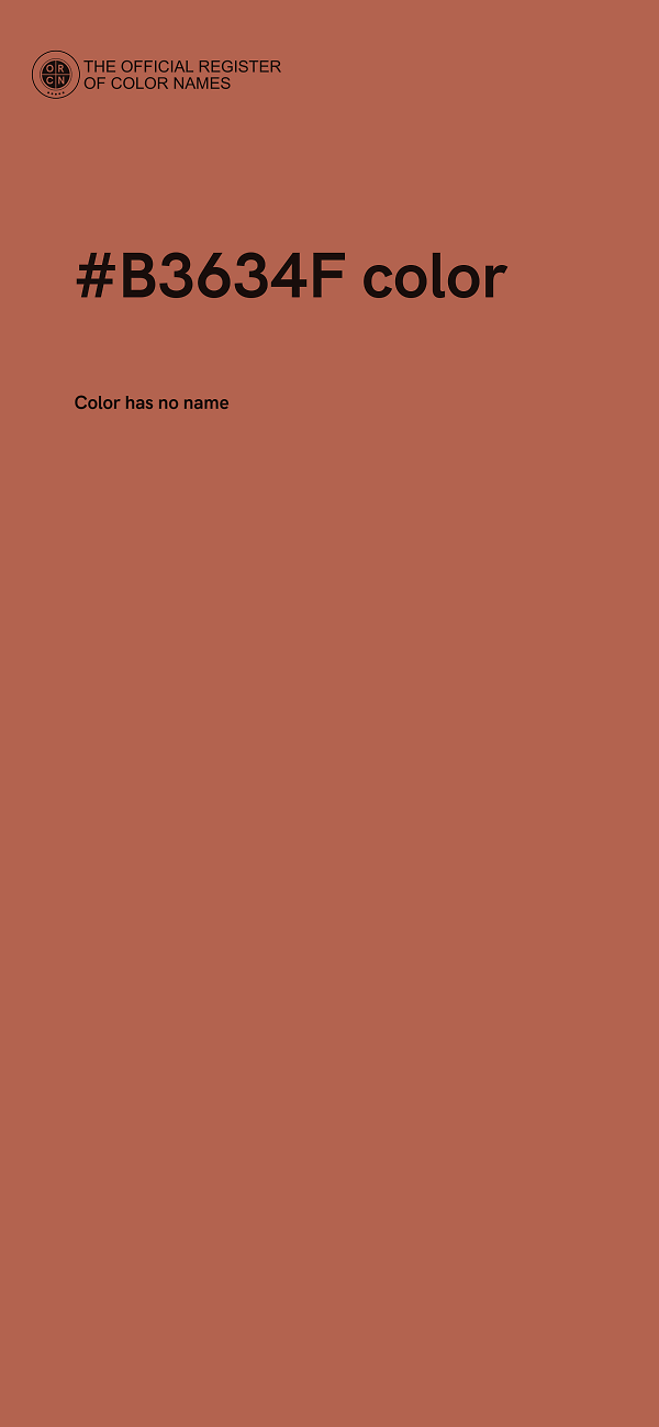 #B3634F color image