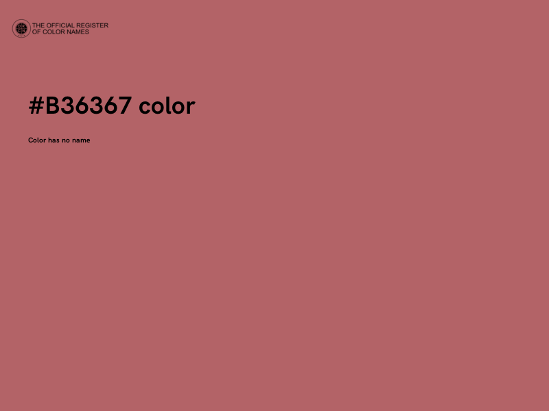 #B36367 color image