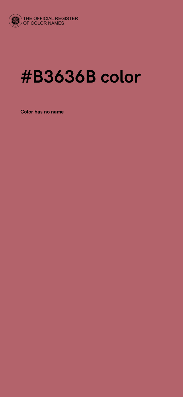 #B3636B color image