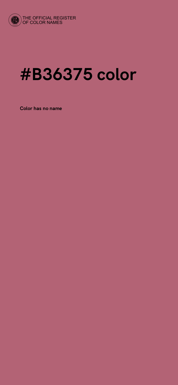 #B36375 color image