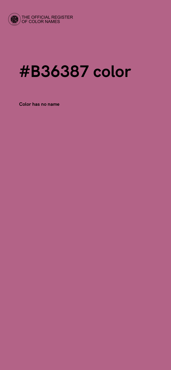 #B36387 color image