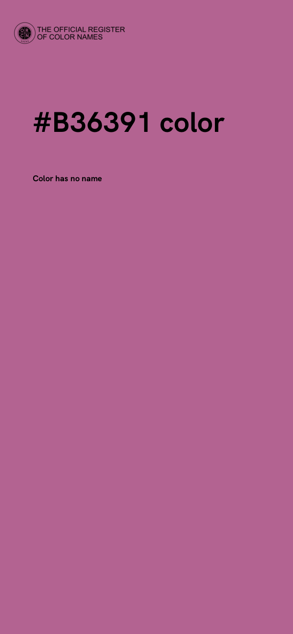 #B36391 color image