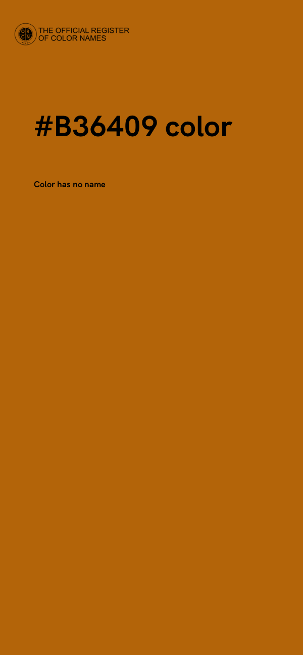 #B36409 color image