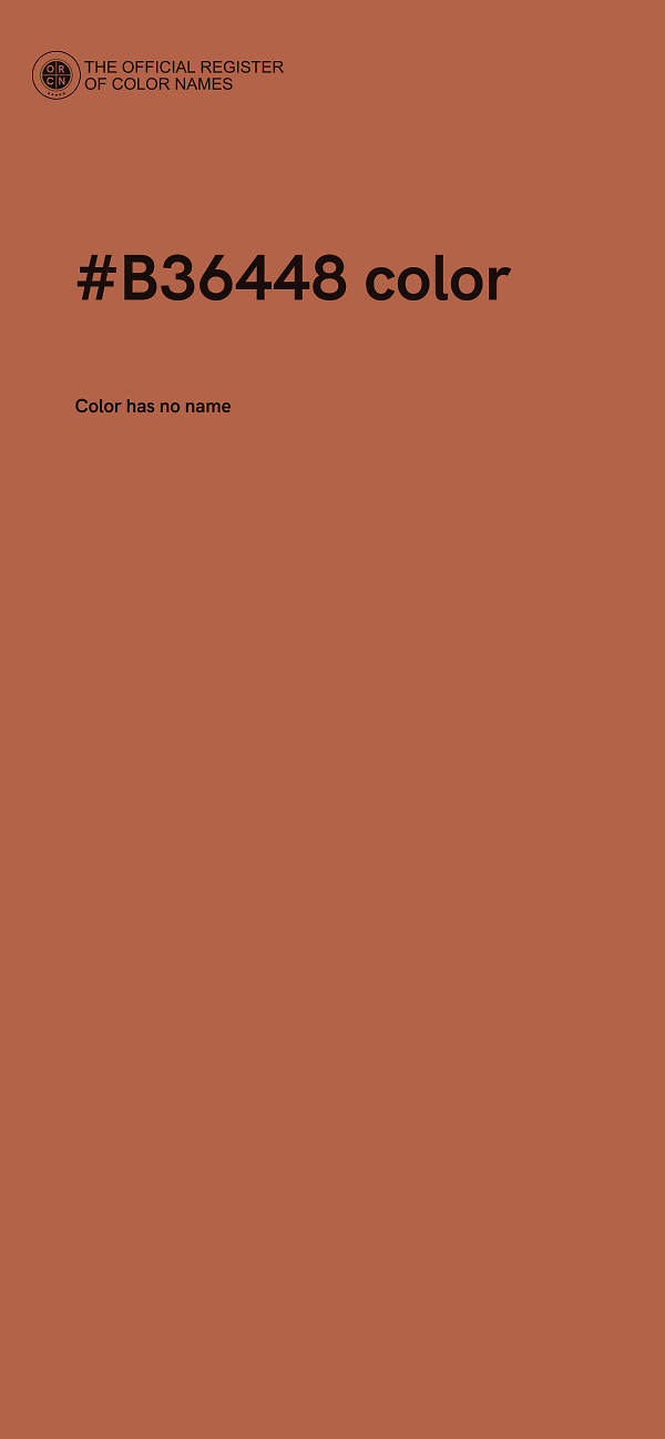 #B36448 color image
