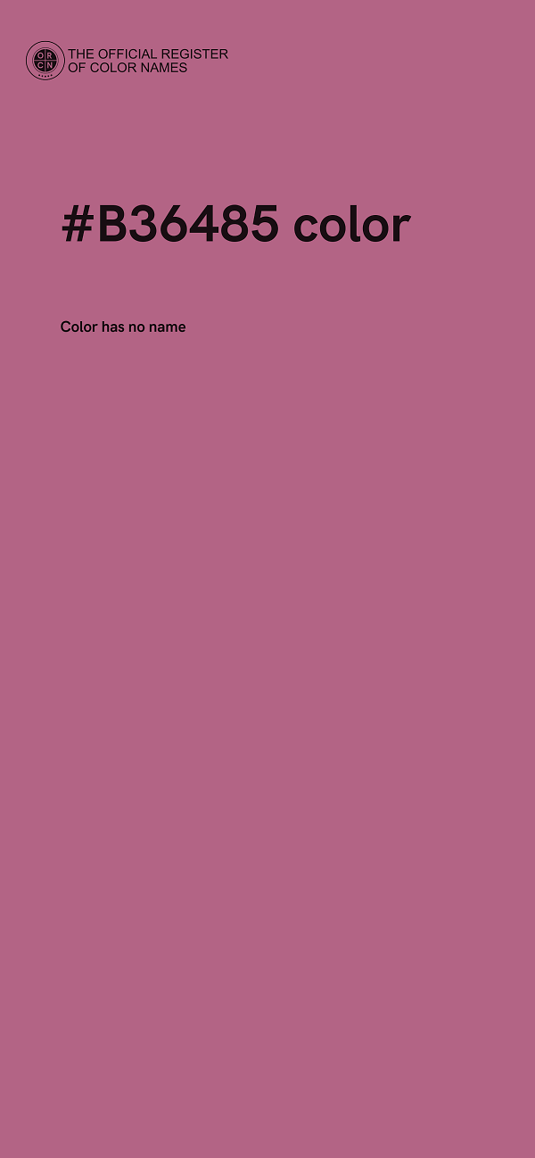 #B36485 color image