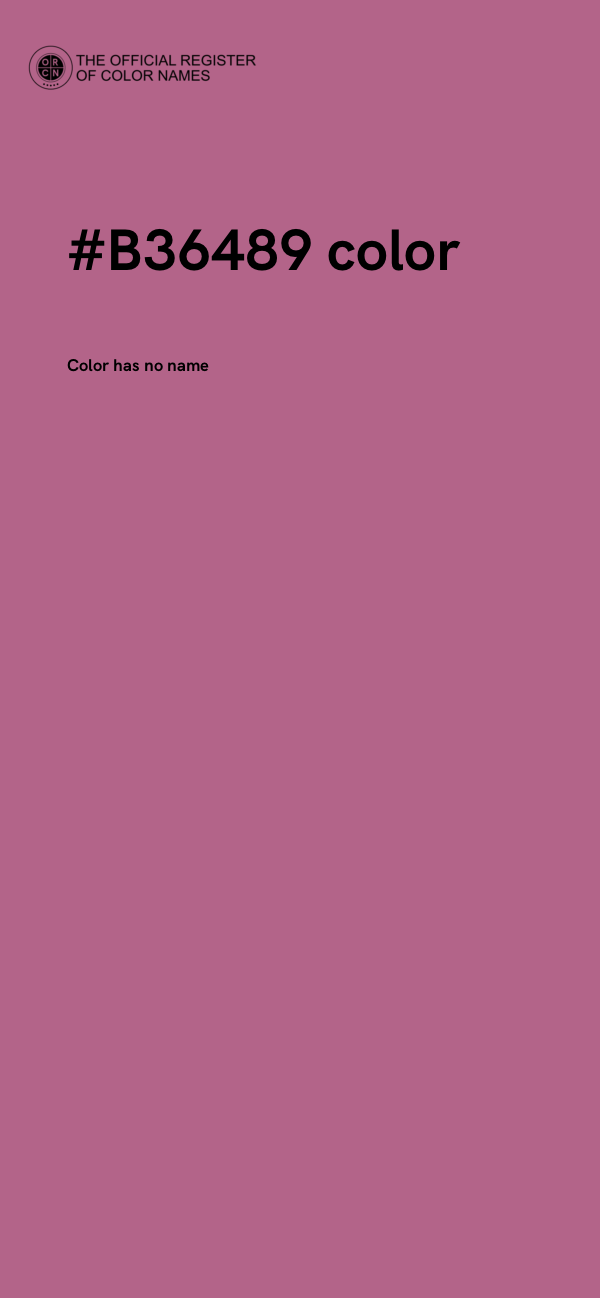 #B36489 color image