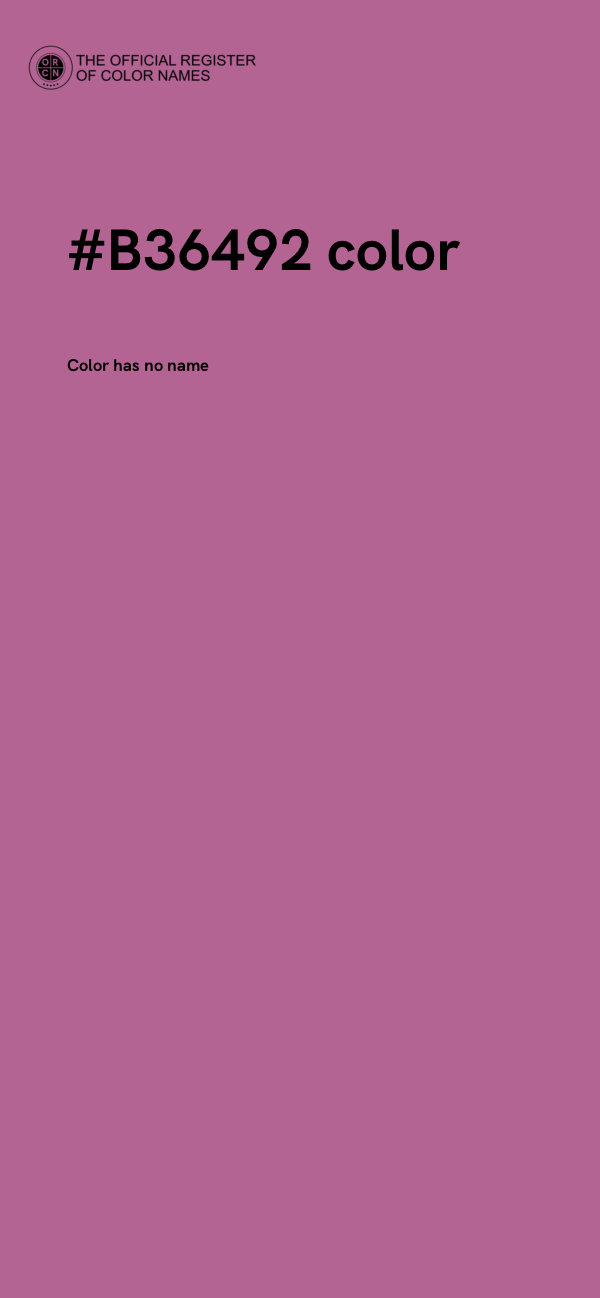 #B36492 color image
