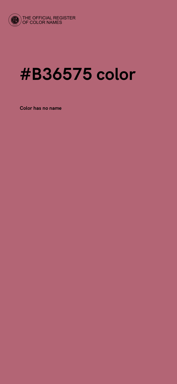 #B36575 color image