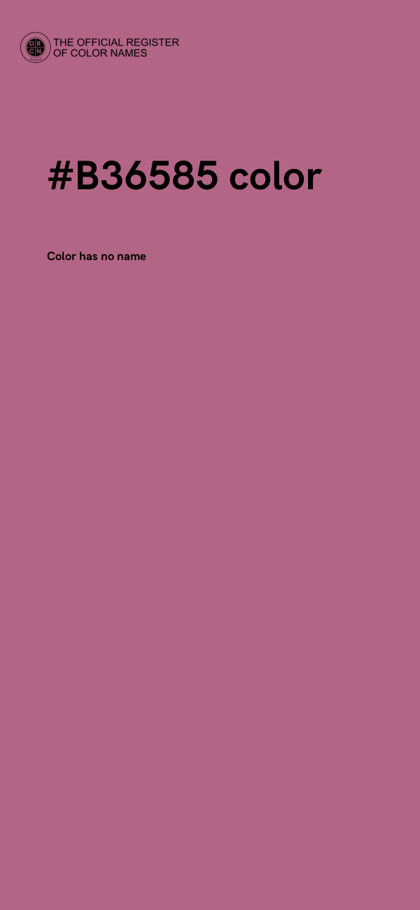 #B36585 color image