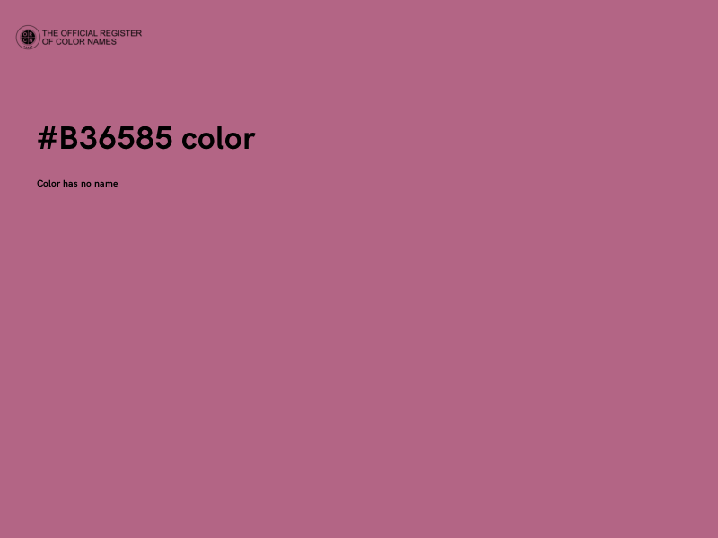 #B36585 color image
