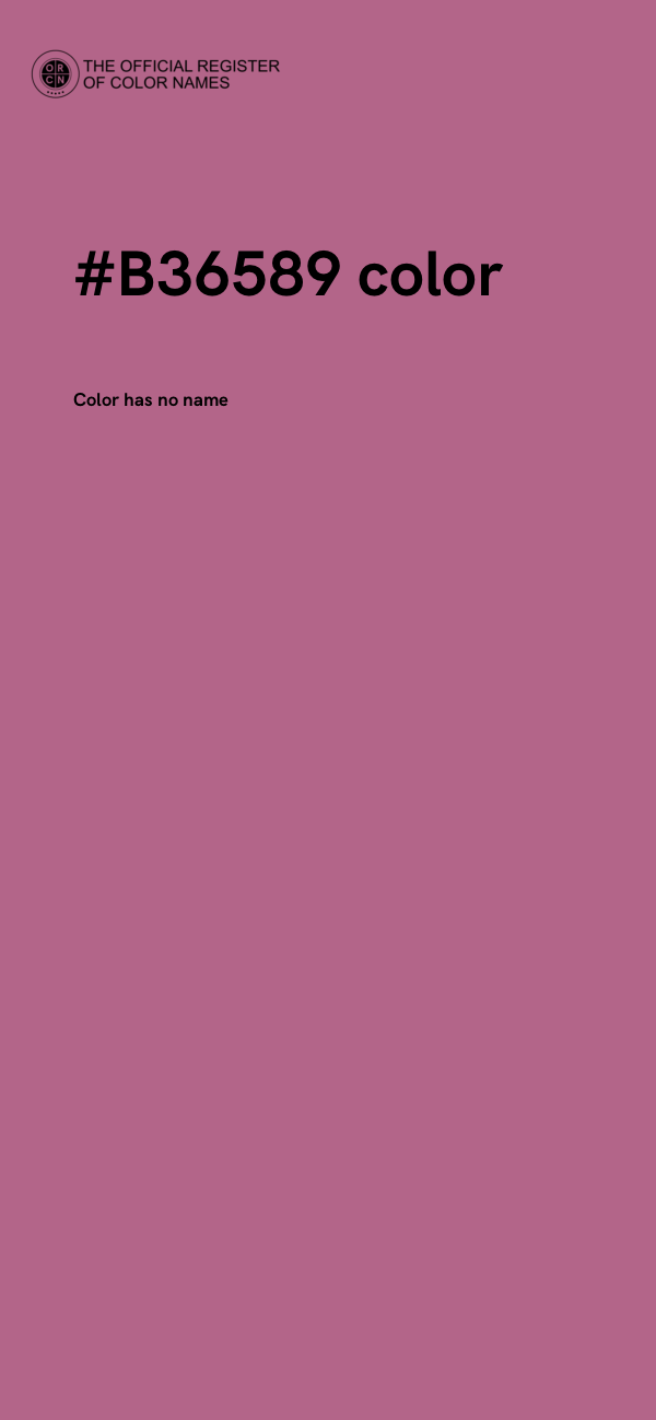 #B36589 color image