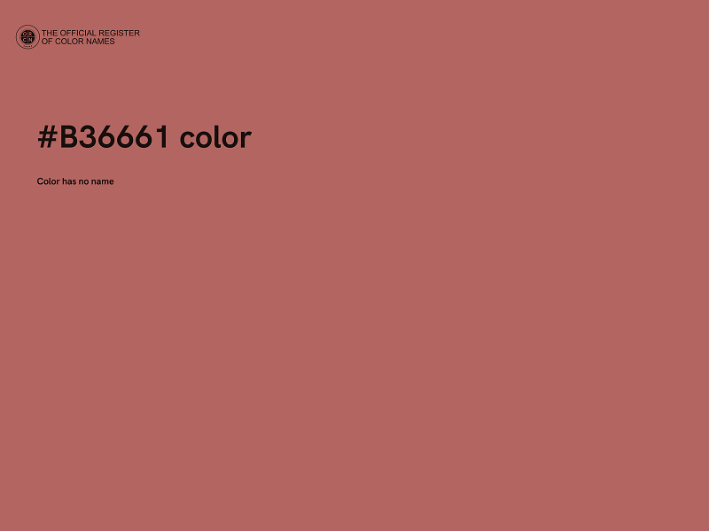 #B36661 color image