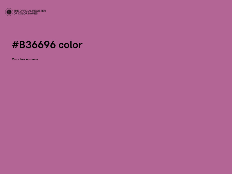 #B36696 color image
