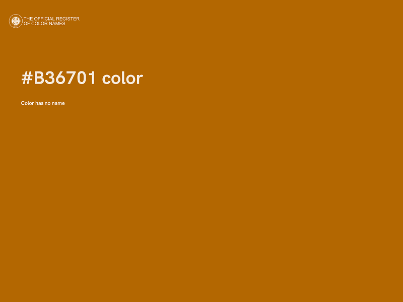 #B36701 color image