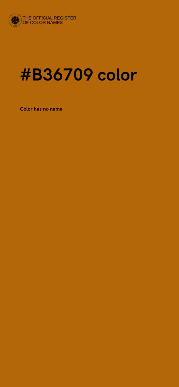 #B36709 color image