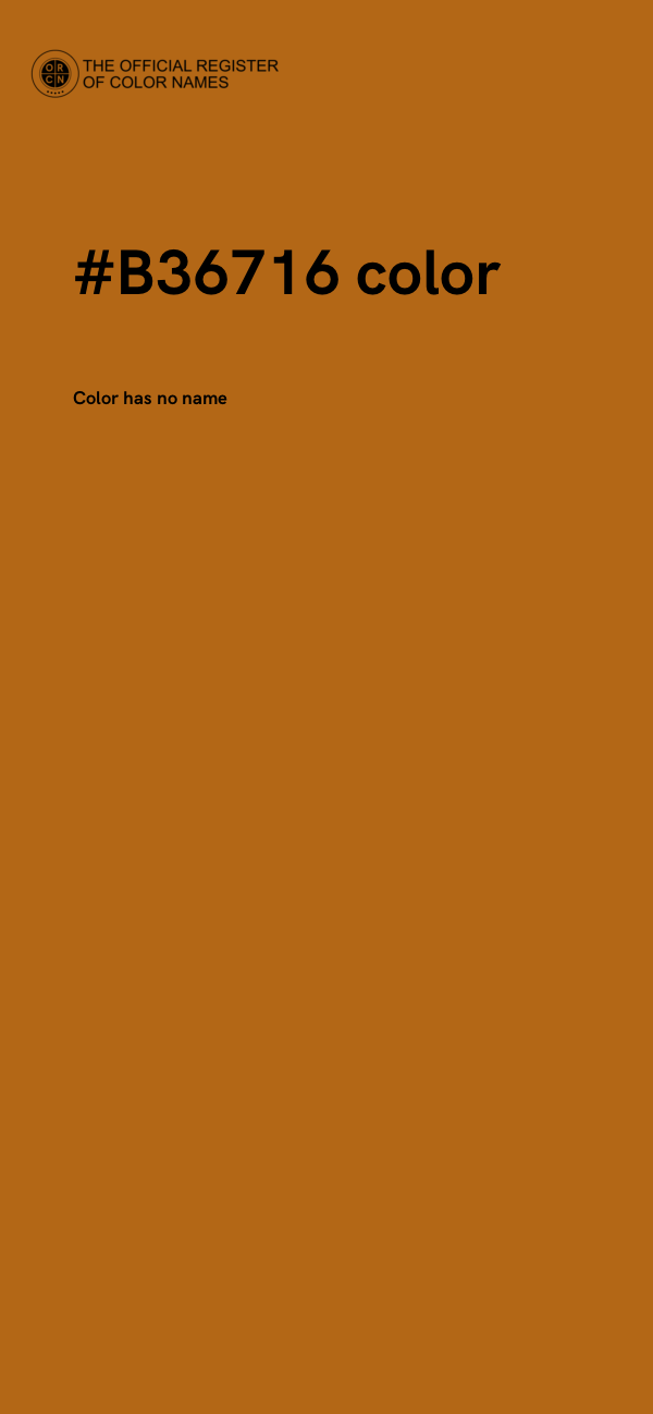#B36716 color image