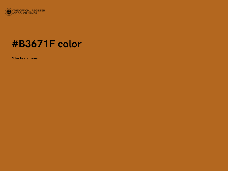 #B3671F color image